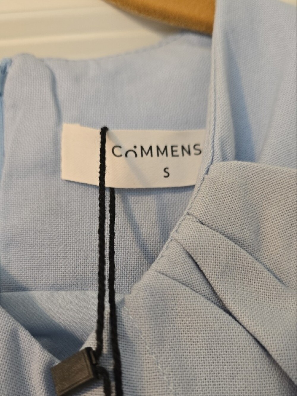 Commense Light Blue Draped Sleeveless Vest Top Size S NWT - Picture 5 of 14
